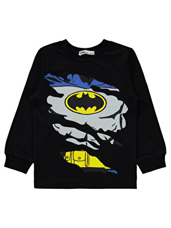 Batman Erkek Çocuk Pijama Takımı 2-5 Yaş Siyah