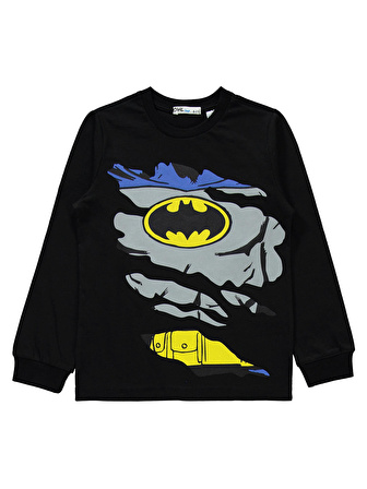 Batman Erkek Çocuk Pijama Takımı 6-9 Yaş Siyah