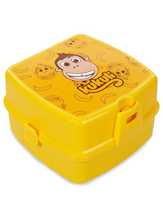 Kukuli Smart Lunchbox Desenli Beslenme Kabı Sarı