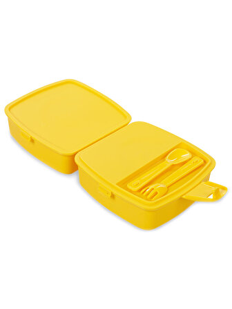 Kukuli Smart Lunchbox Desenli Beslenme Kabı Sarı