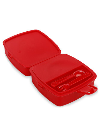Düt Düt Smart Lunchbox Desenli Beslenme Kabı Kırmızı