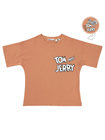 Tom and Jerry Kız Çocuk Tişört 6-9 Yaş İtalyan Kili