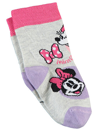 Minnie Mousa Kız Çocuk Çorap 3-11 Yaş Pembe