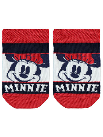 Minnie Mouse Kız Çocuk Çorap 3-11 Yaş Kırmızı