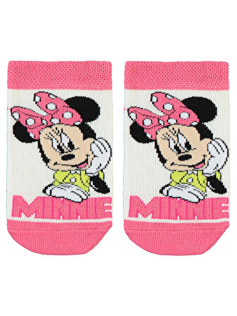 Minnie Mouse Kız Çocuk Patik 3-11 Yaş Krem