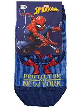 Spiderman Erkek Çocuk Patik Çorap 31 Yaş Lacivert