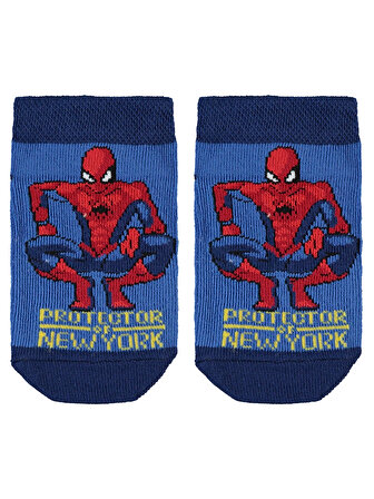 Spiderman Erkek Çocuk Patik Çorap 31 Yaş Lacivert