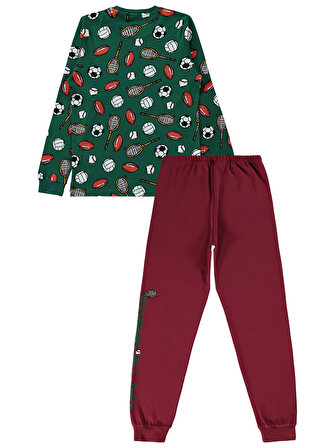 Civil Boys Erkek Çocuk Pijama Takımı 10-13 Yaş Çağla Yeşili