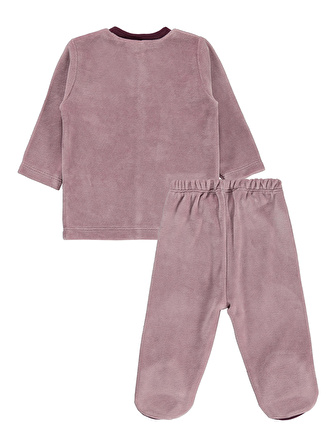 Civil Baby Kız Bebek Pijama Takımı 3-9 Ay Leylak