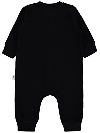 Civil Baby Bebek Şapkalı Patiksiz Tulum 1-6 Ay Siyah