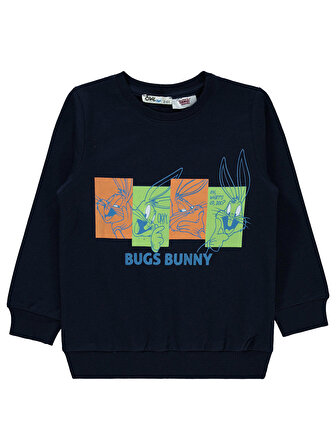 Bugs Bunny Erkek Çocuk Sweatshirt 2-5 Yaş Lacivert