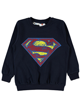 Superman Erkek Çocuk Sweatshirt 2-5 Yaş Lacivert