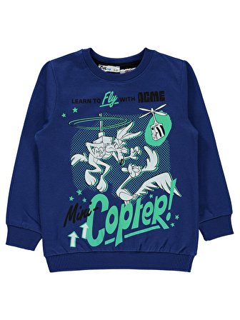 Road Runner Erkek Çocuk Sweatshirt 2-5 Yaş Açık Lacivert