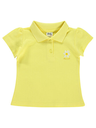 Civil Baby Kız Bebek Tişört 6-18 Ay Açık Sarı