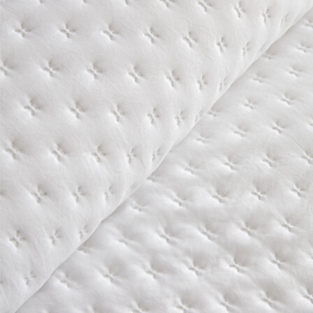 OGLO Tek Kişilik Yatak Örtüsü Seti Beyaz 160 x 220 Cm ( 1 Adet Yastık Kılıfı Hediye )