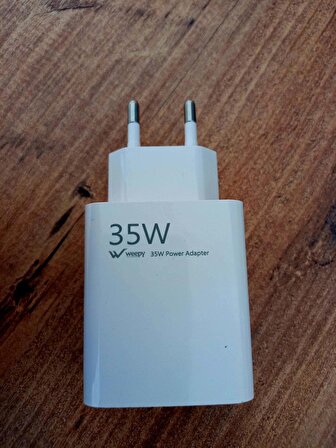 Weepy WPY-350 35 Watt Hızlı Şarj Aleti Beyaz