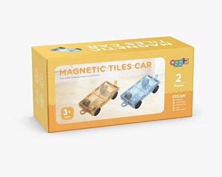 Magnetic Tiles Car (Starshine Seti Arabası) 2 Adet 