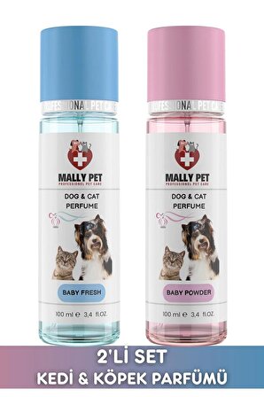 Powder & Fresh Kokulu Kedi ve Köpek Parfüm Seti 2x100ML