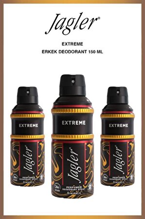 Jagler Deodorant Extreme Men 150 ml X3