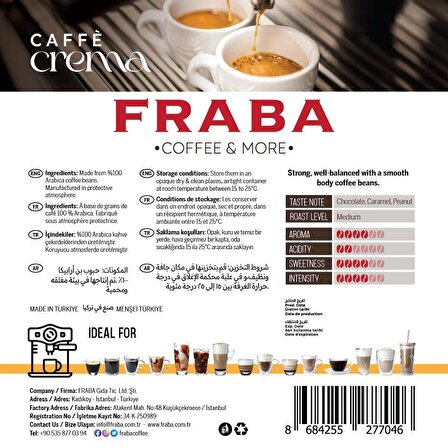 Fraba Caffe Crema Barista Edition Espresso Çekirdek Kahve 200g