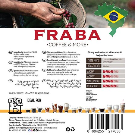 Fraba Brezilya Single Origin Espresso Çekirdek Kahve 200g