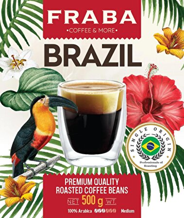 Fraba Brezilya Single Origin Espresso Çekirdek Kahve 500g
