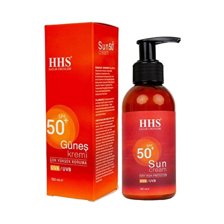 HHS Güneş Kremi SPF50+ UVA/UVB Çok Yüksek Koruma Sun Cream 150ML