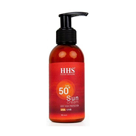 HHS Güneş Kremi SPF50+ UVA/UVB Çok Yüksek Koruma Sun Cream 150ML