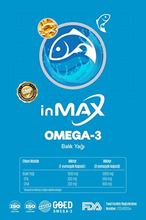Omega-3 Dha - Epa 1000mg Form (2'Lİ KUTU) (İZLANDA) Soğuk Su Balık Yağı 30 Softgel
