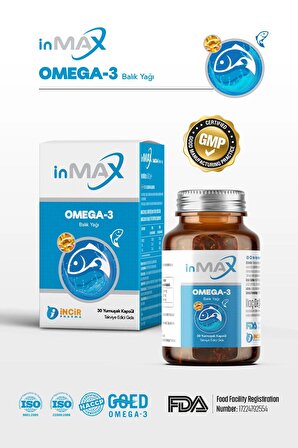 Omega-3 Dha - Epa 1000mg Triglisrid Form (İZLANDA) Soğuk Su Balık Yağı Içeren 30 Softgel Kapsül
