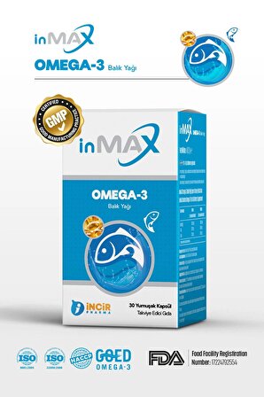 Omega-3 Dha - Epa 1000mg Triglisrid Form (İZLANDA) Soğuk Su Balık Yağı Içeren 30 Softgel Kapsül