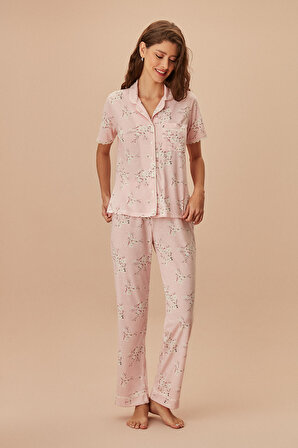 Suwen Sakura Maskülen Pijama Takımı