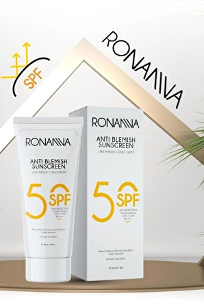 Ronanna Leke Karşıtı Tüm Ciltler İçin Yüz Güneş Kremi SPF50+