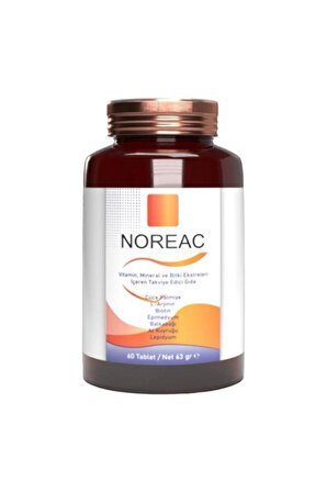NOREAC Vitamin, Mineral ve Bitki Eks.60 Tab.