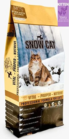 Snow Cat Yüksek Protein Yavru Kedi Maması 15 Kg