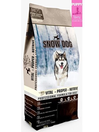 Snow Dog Kuzu Etli Yavru Köpek Maması 15 Kg