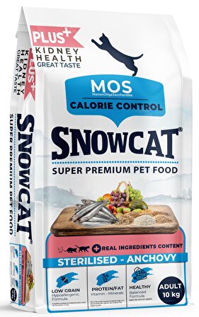Snow Cat Plus Düşük Tahıllı Kısırlaştırılmış Balıklı Kedi Maması 10 Kg