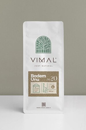 VIMAL Badem Unu Saf, Doğal ve Katkısız 500 gr kilitli ambalaj Almond Flour