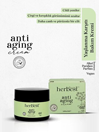 Herbest SkinCare Anti aging Yüz Kremi ( Yaşlanma Karşıtı Bakım Kremi ) 50 ml.