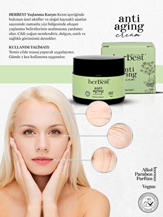 Herbest SkinCare Anti aging Yüz Kremi ( Yaşlanma Karşıtı Bakım Kremi ) 50 ml.