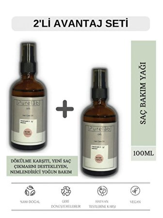 Purelab Oils 2'li Saç Bakım Yağı