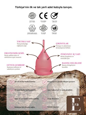 Era Cup - Maxi Mini / Menstrual Cup (ADET KABI, REGL KABI)