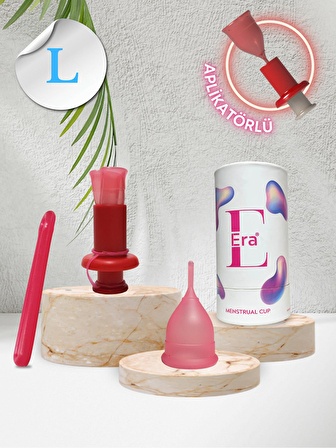 Era Cup - L Boy + Aplikatör / Menstrual Cup ( Adet Kabı )