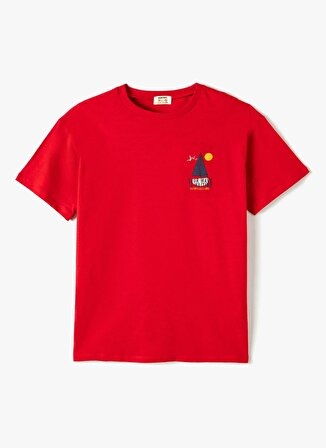 Koton Kırmızı Erkek T-Shirt 4SKB10249TK