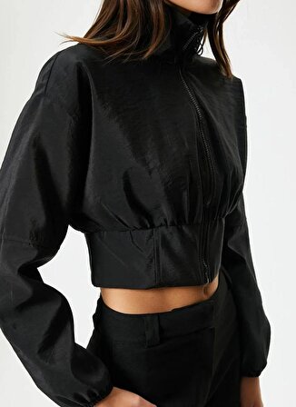 Koton Regular Fit Siyah Kadın Ceket 4SAK50014PW