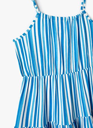 Koton Mavi Kız Çocuk Midi Elbise 4SKG80040AK