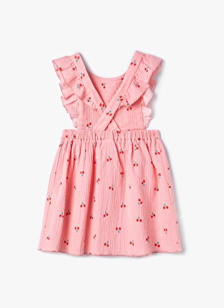 Koton Pembe Kız Bebek Diz Üstü Elbise 4SMG80037AW