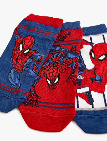 3'lü Spiderman Lisanslı Çorap Seti