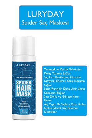 Profesyonel Vegan Kolajen Spider Saç Bakım Maskesi 250 Ml