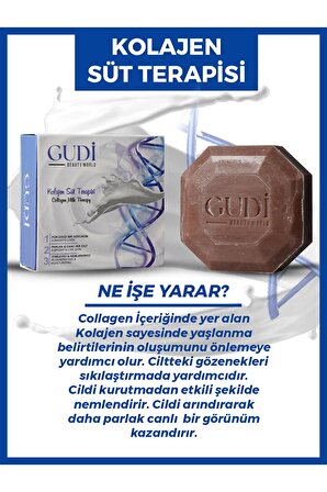 Gudi Collegen & Milk Therapy Saç ve Cilt Bakım Sabunu 120 gr